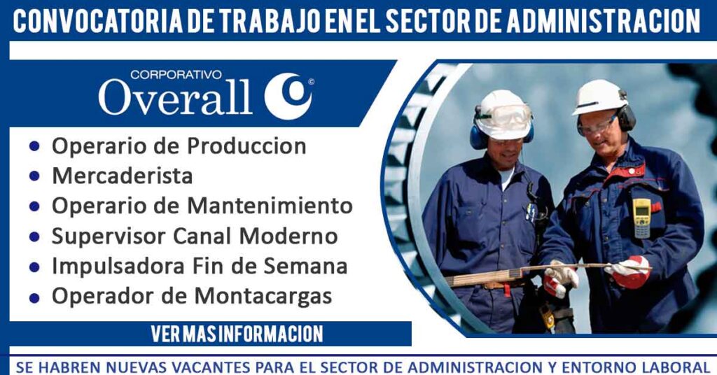 trabajos de administracion overall strategy