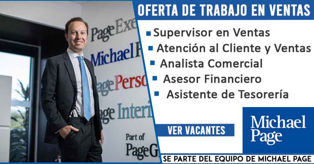 Oferta de trabajo en michael page Peru